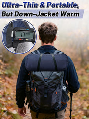 Aulock navy stadium blanket with carry bag for easy transport