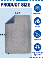 Aulock stadium blanket windproof design keeps you comfortable during windy games