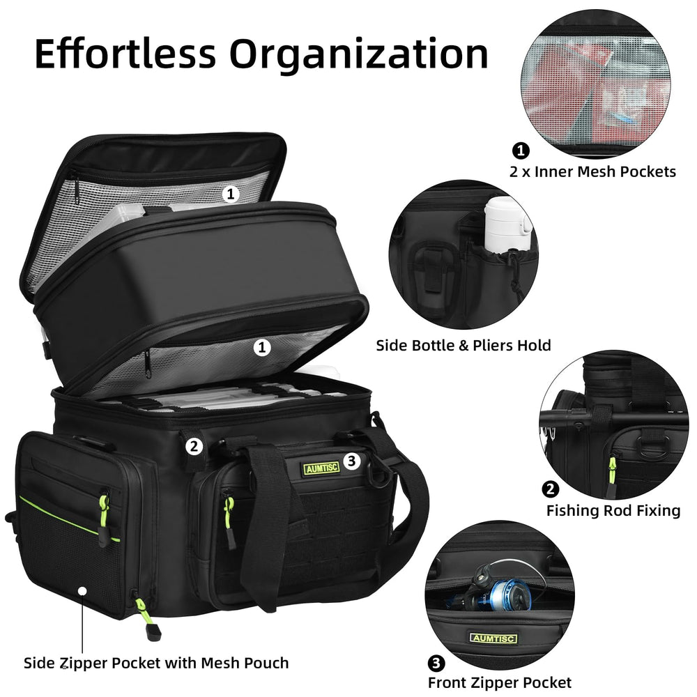 AUMTISC MOLLE pocket expansion for personal storage and quick gear access.