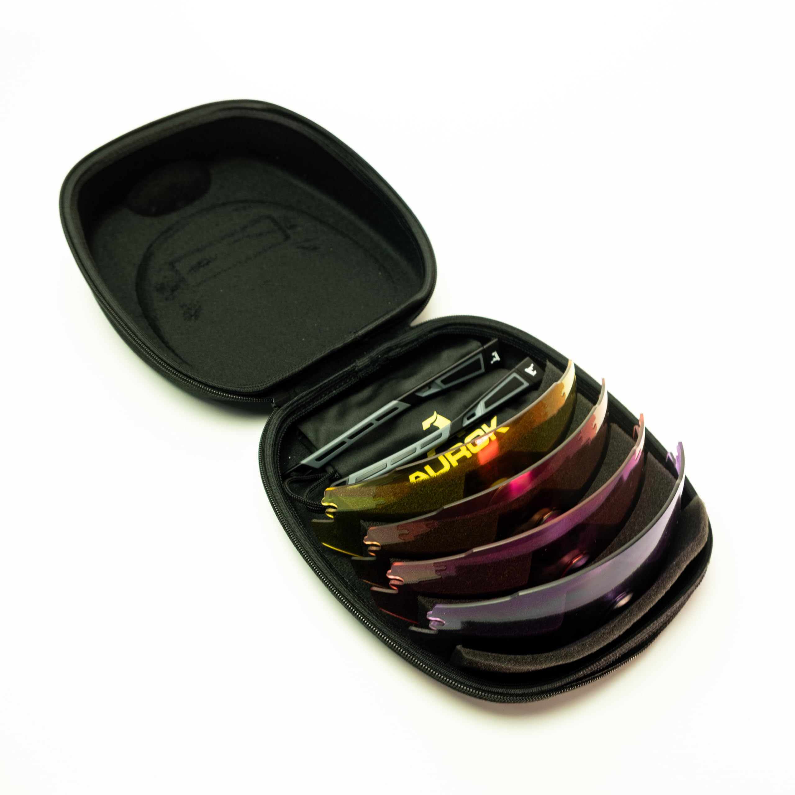 AUROK Trap protective shooting glasses pink lens improves visibility in low light