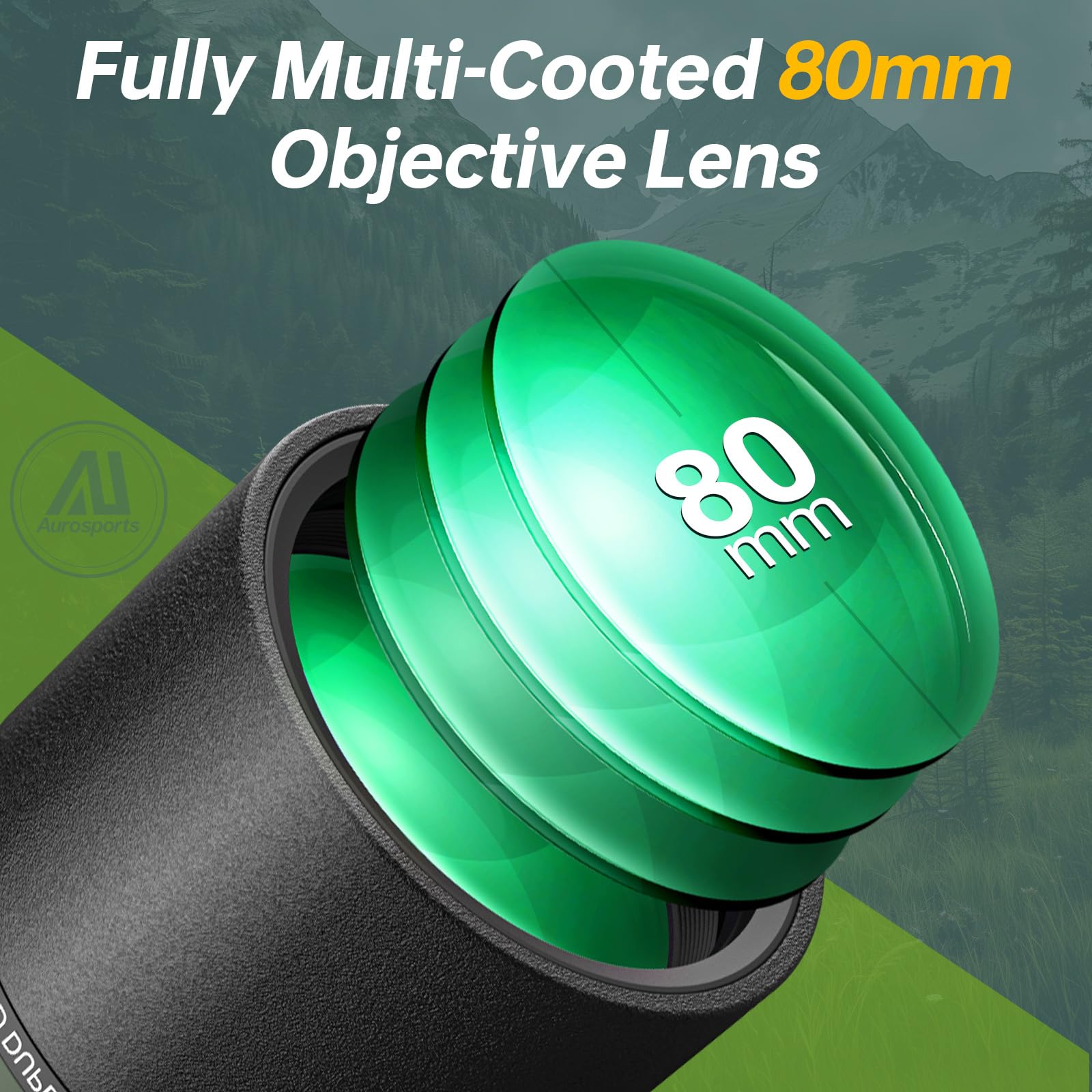 Aurosports spotting scope tripod setup enables stable hands free field observation