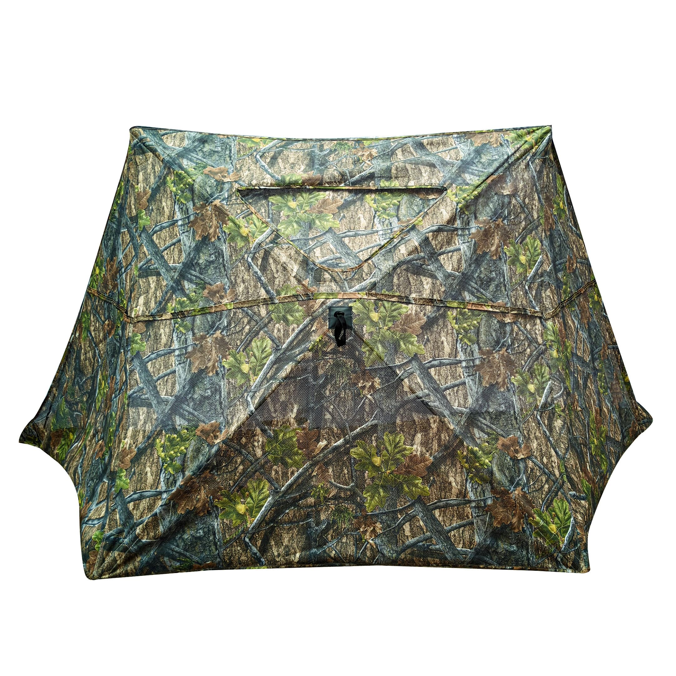 AUSCAMOTEK adjustable side panels angled to customize concealment and field of view.