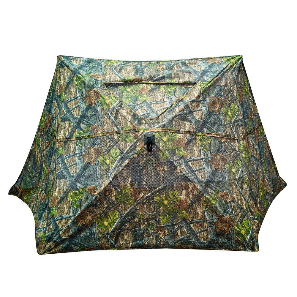 AUSCAMOTEK adjustable side panels angled to customize concealment and field of view.