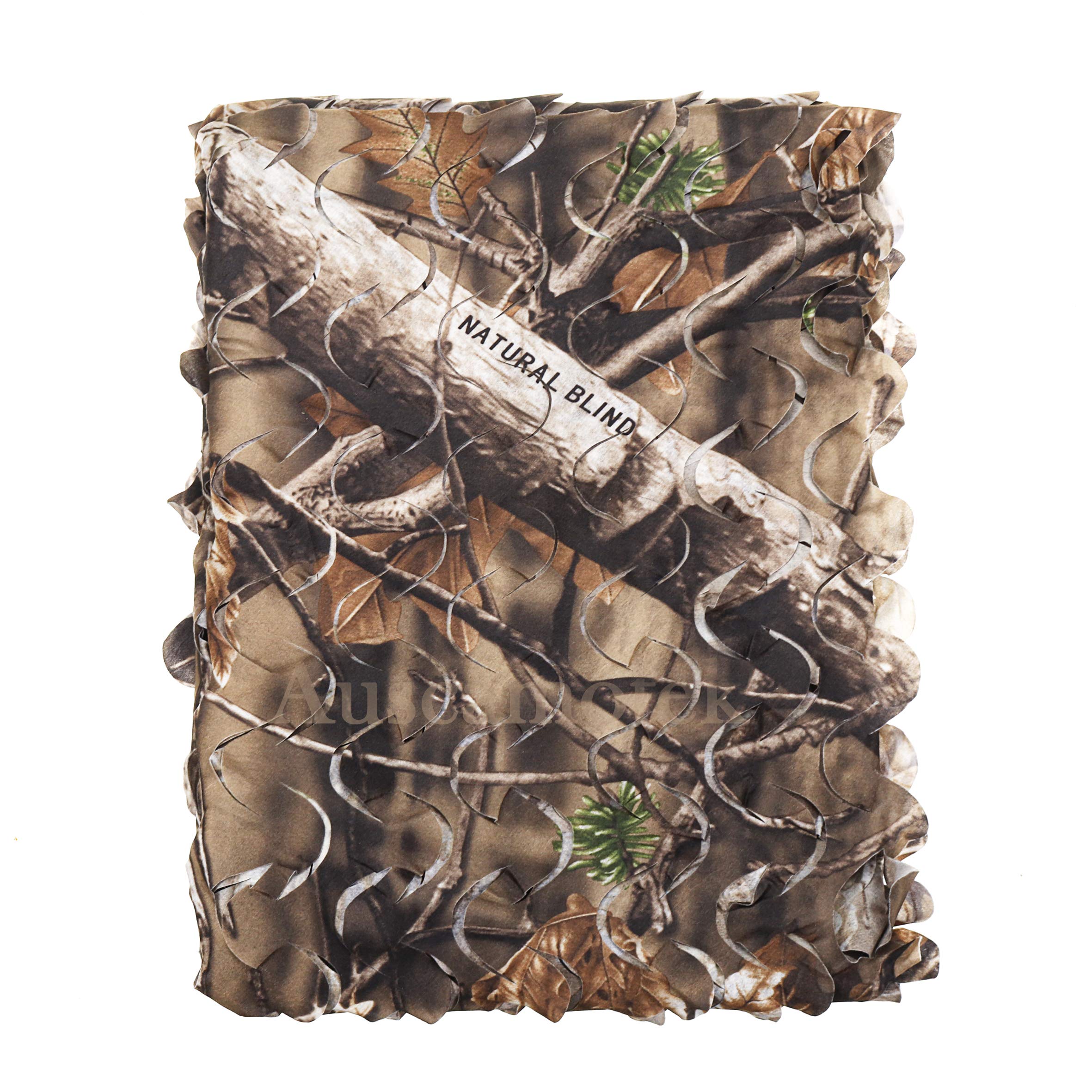 AUSCAMOTEK camo netting deer blind setup enables portable concealment.