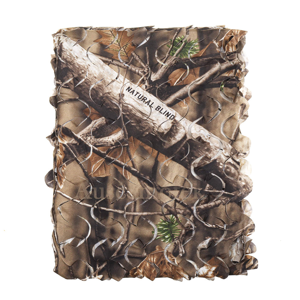 AUSCAMOTEK camo netting deer blind setup enables portable concealment.