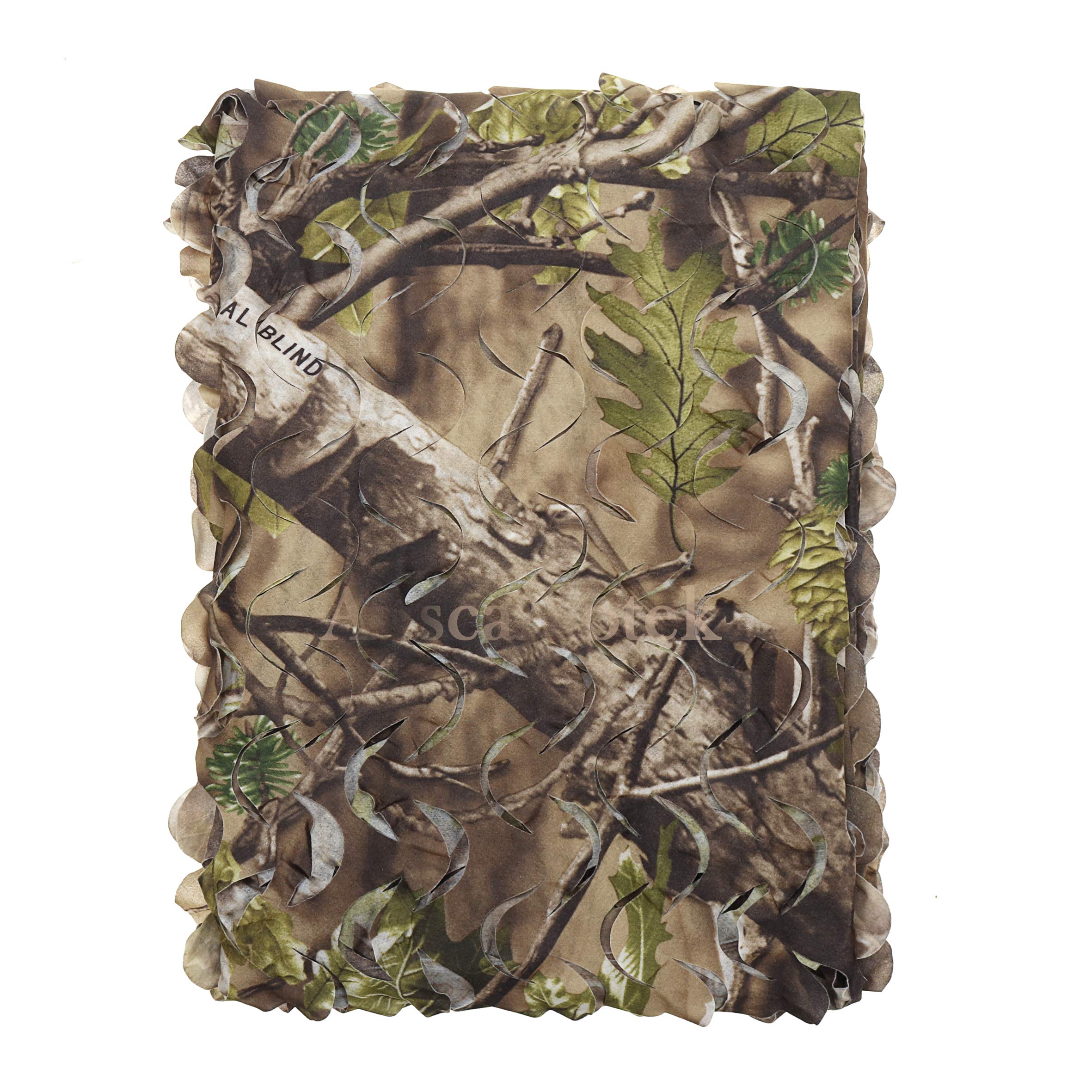 AUSCAMOTEK camo netting ground blind setup enables quick concealment