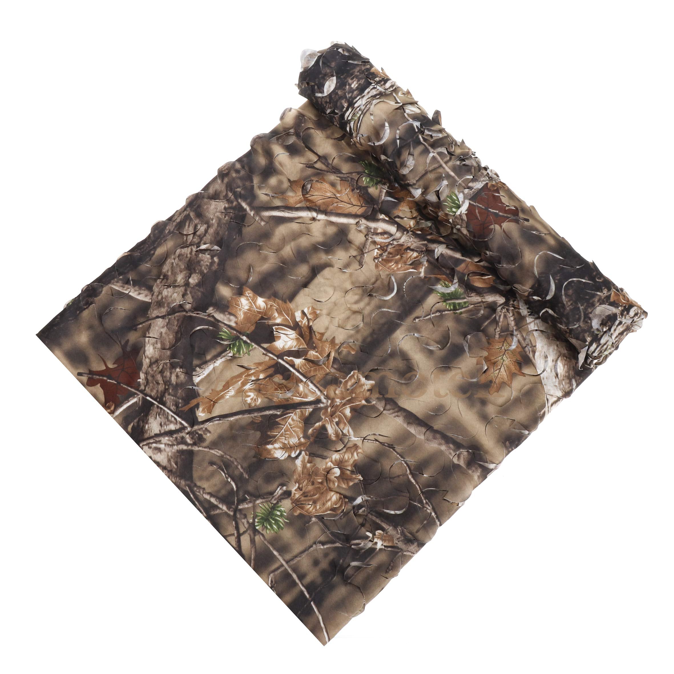 AUSCAMOTEK camo netting woodland camouflage print blends into natural cover.