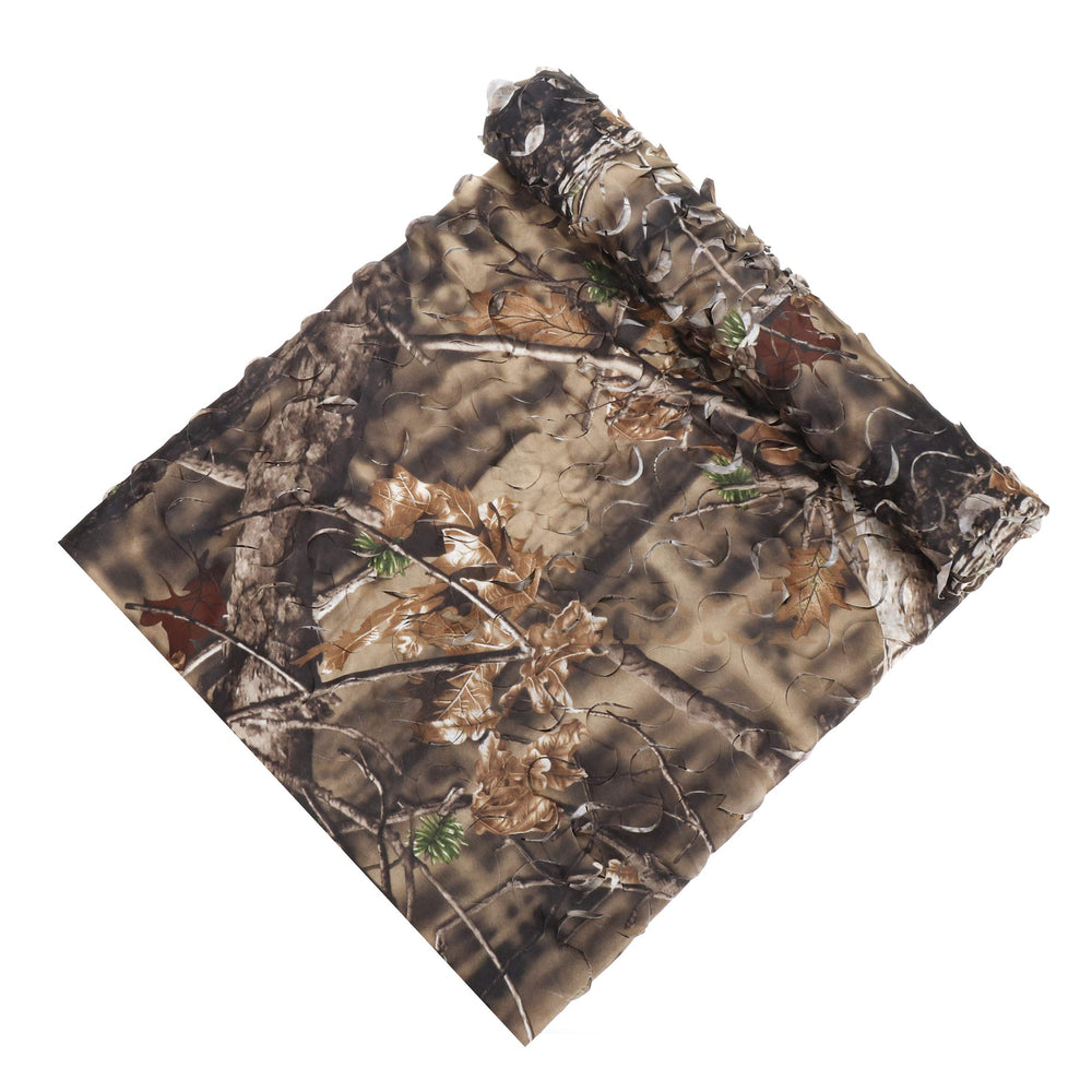 AUSCAMOTEK camo netting woodland camouflage print blends into natural cover.