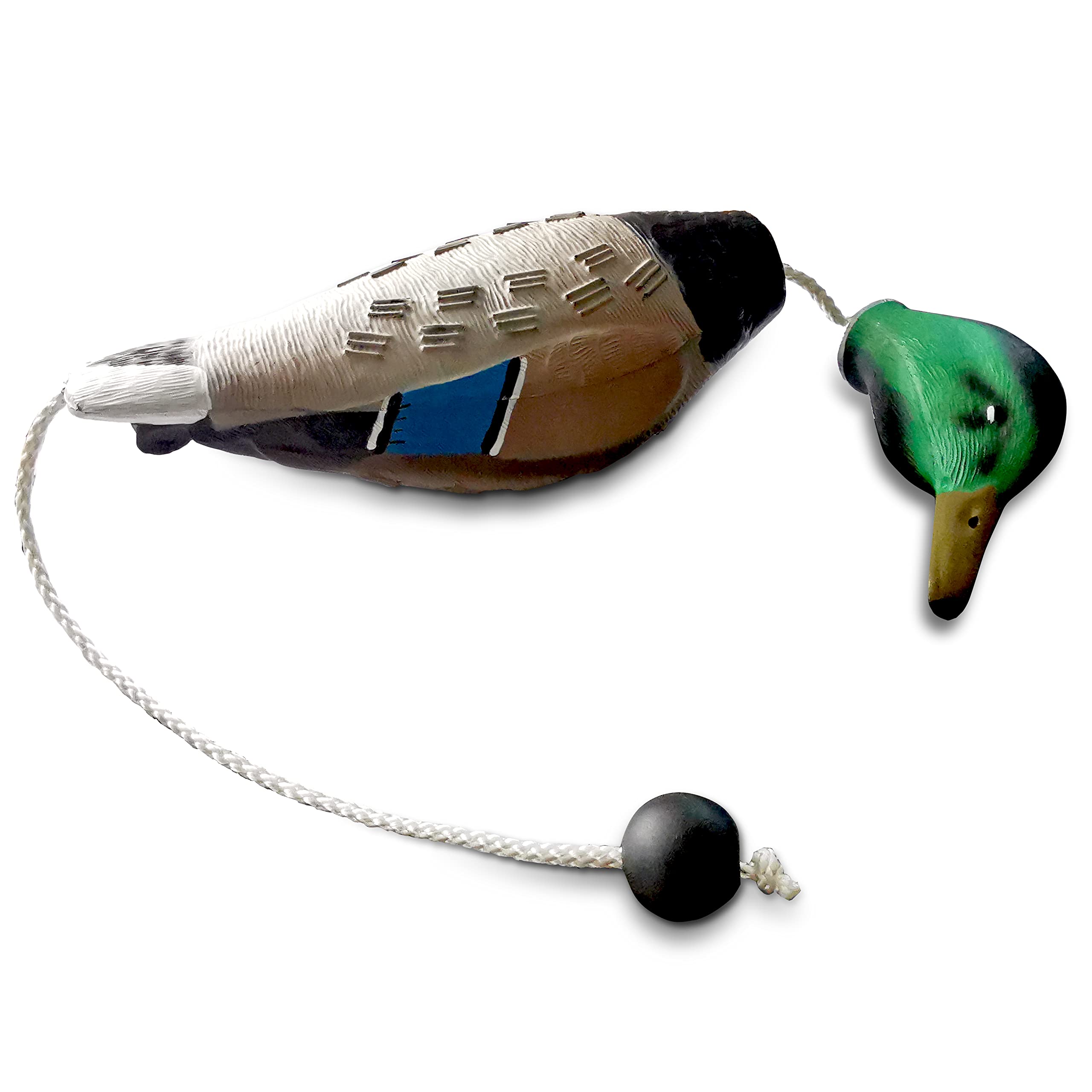 AUSCAMOTEK Duck Dummy Bumper texture detail, feather-like finish enhances realistic grip during training.