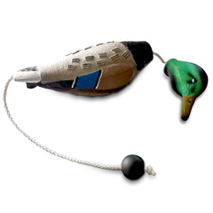 AUSCAMOTEK Duck Dummy Bumper texture detail, feather-like finish enhances realistic grip during training.