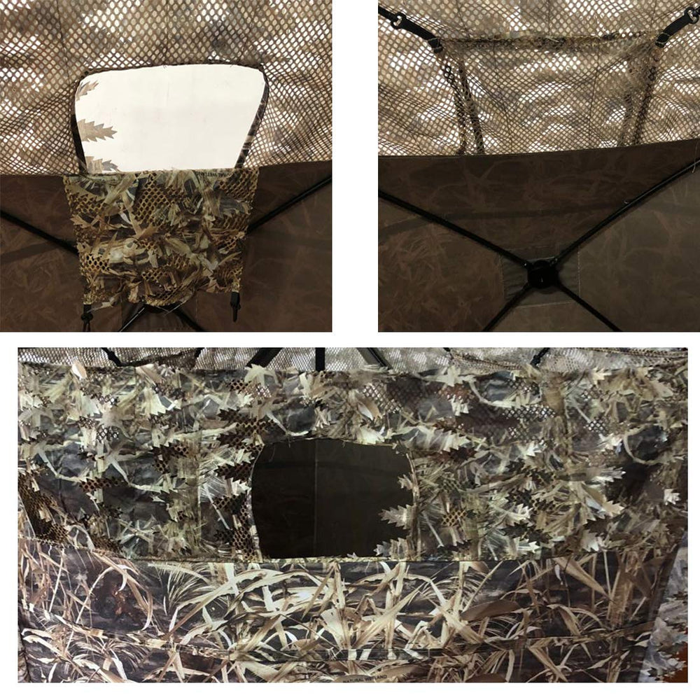 AUSCAMOTEK forest-wetland camo pattern helps you blend from trees to grasses.