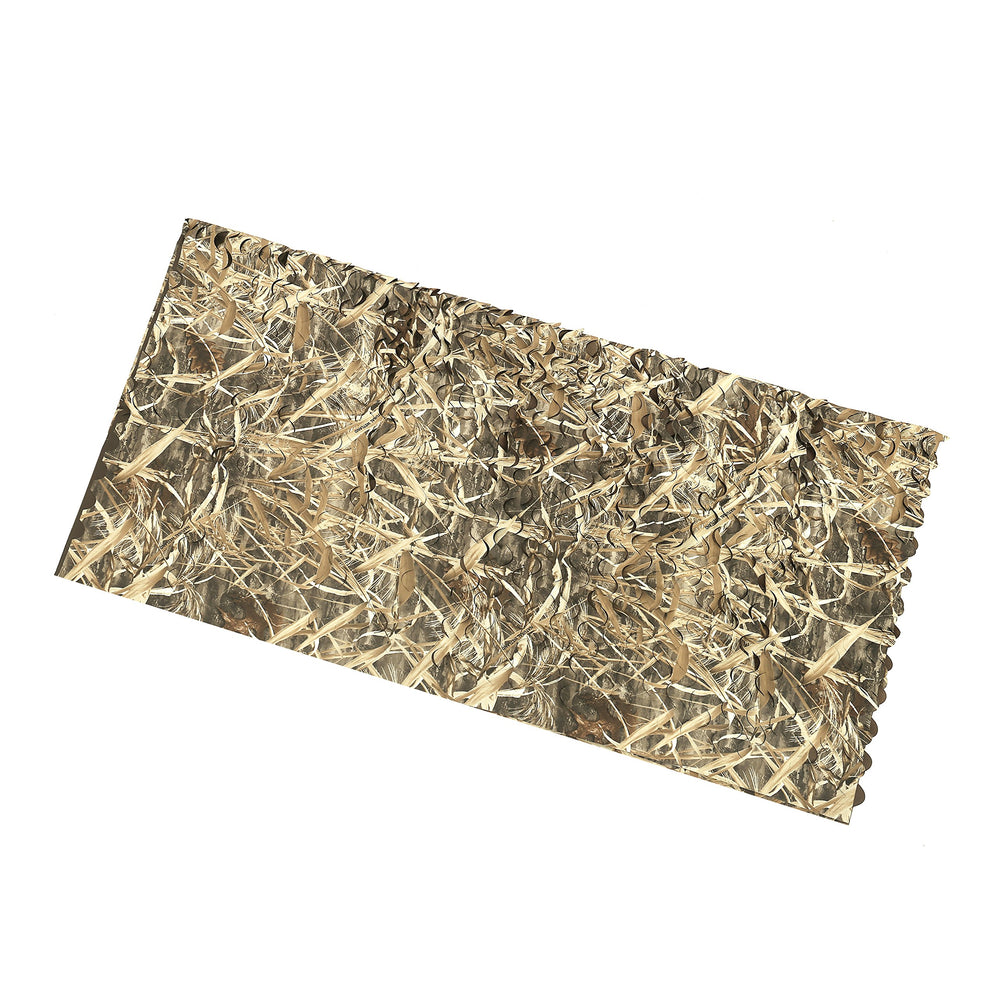 AUSCAMOTEK ground blind netting measuring 5ft by 13ft for portable concealment.