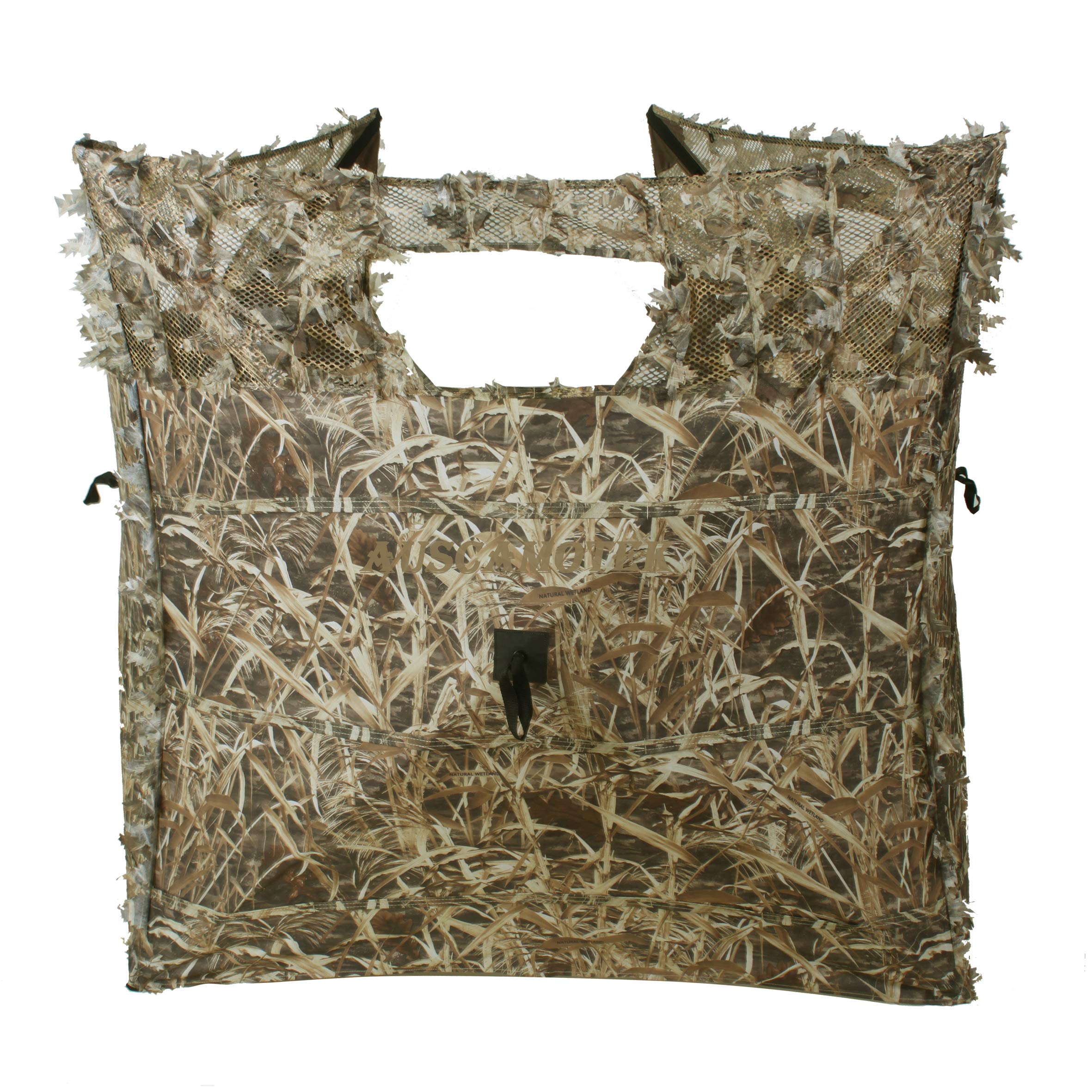 AUSCAMOTEK ground blind setup-ready shows rapid deployment for time-saving hunts.