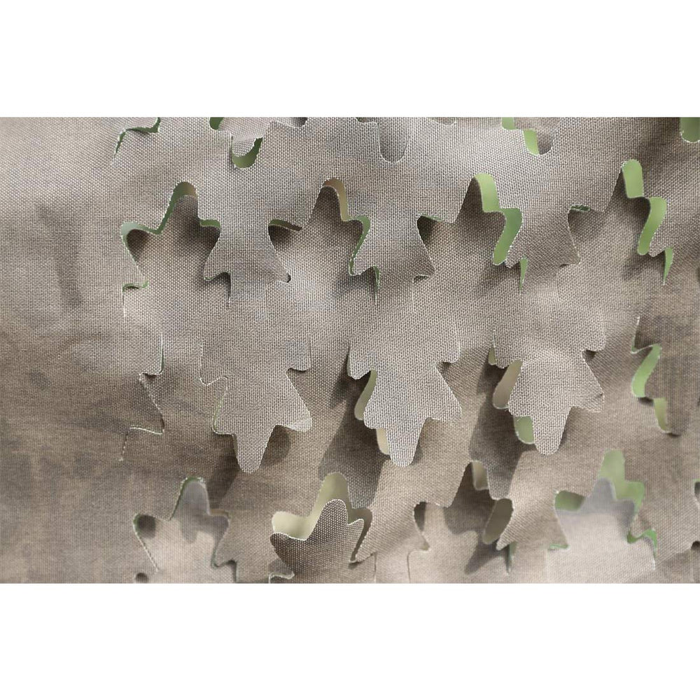 AUSCAMOTEK ground blind shows four telescoping steel stakes for stable anchoring.
