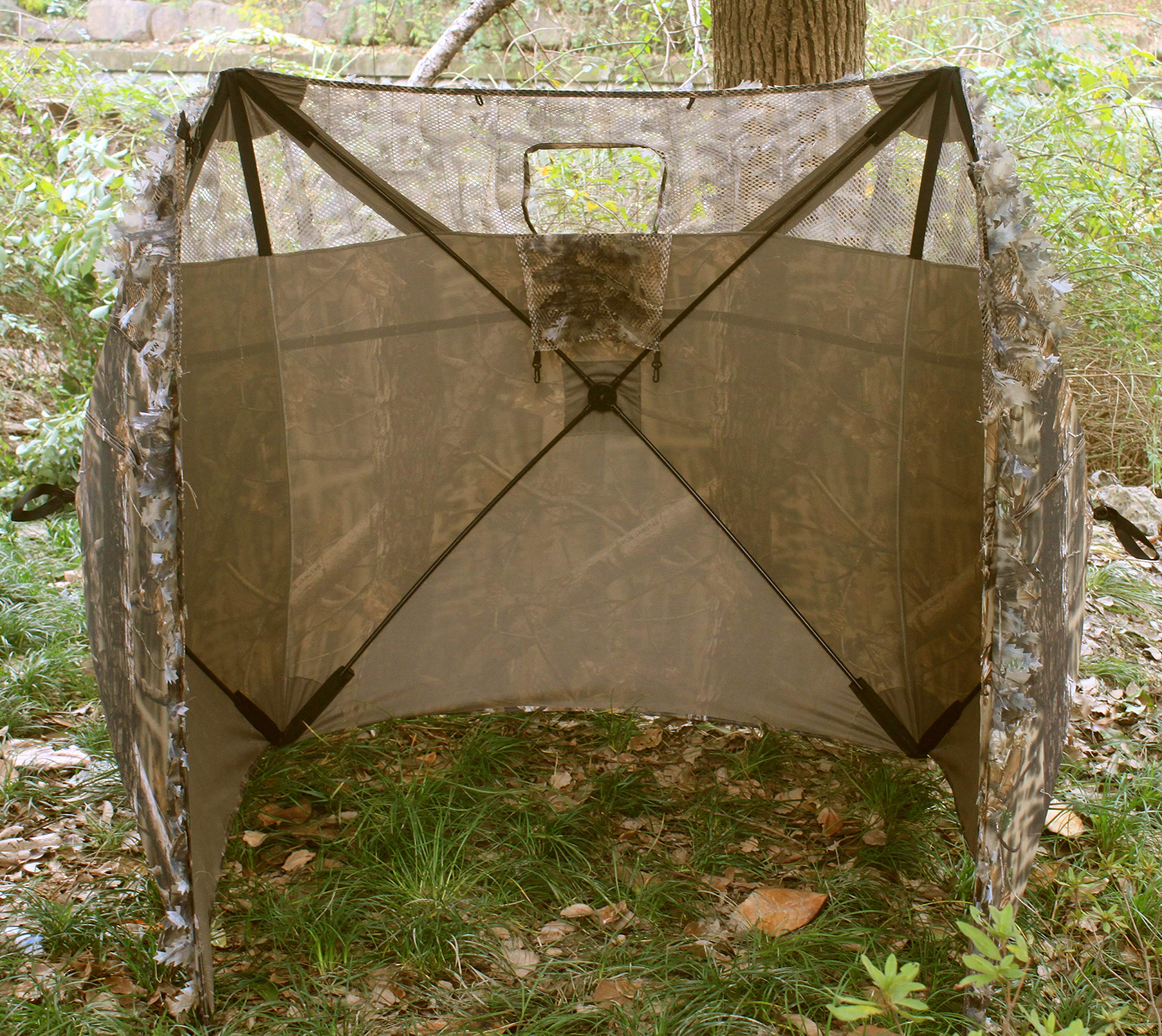 AUSCAMOTEK camo netting close-up shows realistic forest camouflage