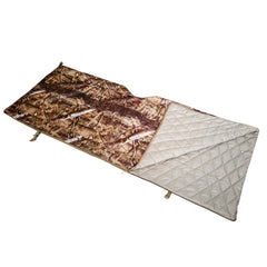 AUSCAMOTEK poncho packable stuff sack demonstrates easy transport on scouting trips.