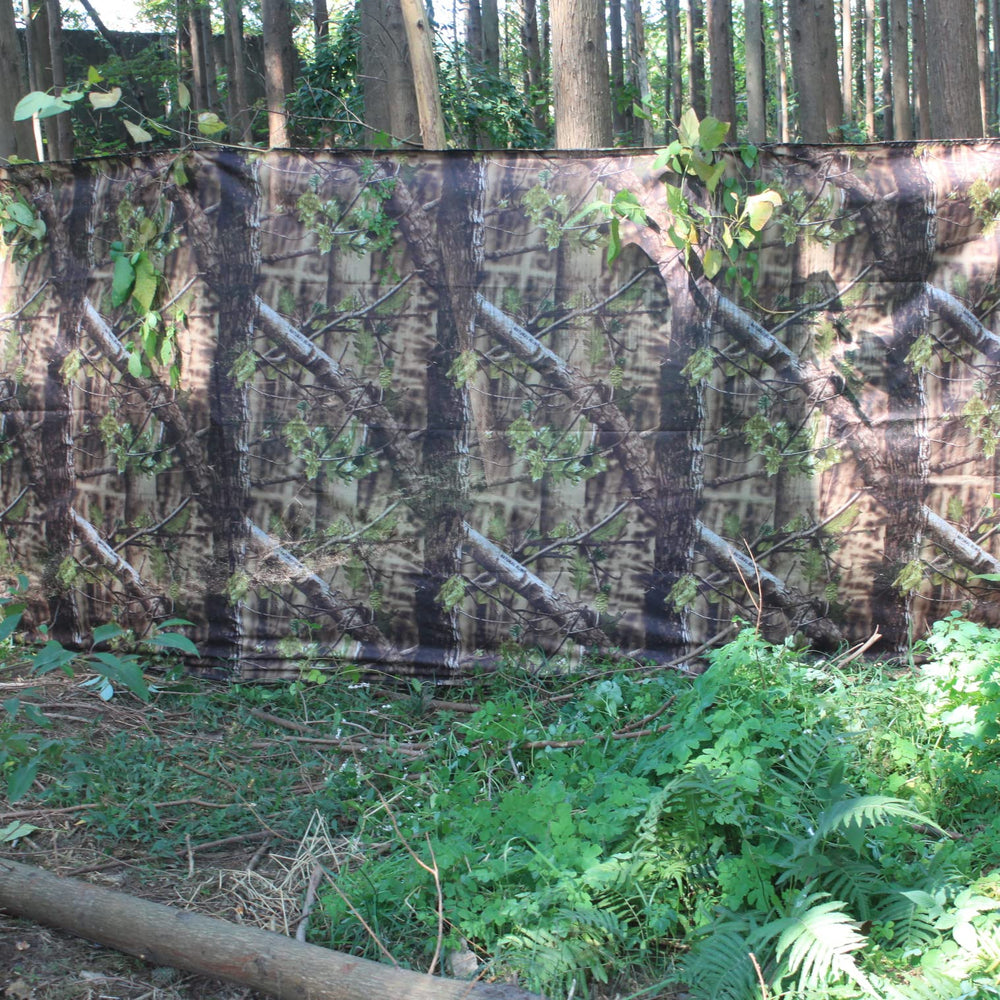 AUSCAMOTEK mesh used as privacy screen for window or yard use