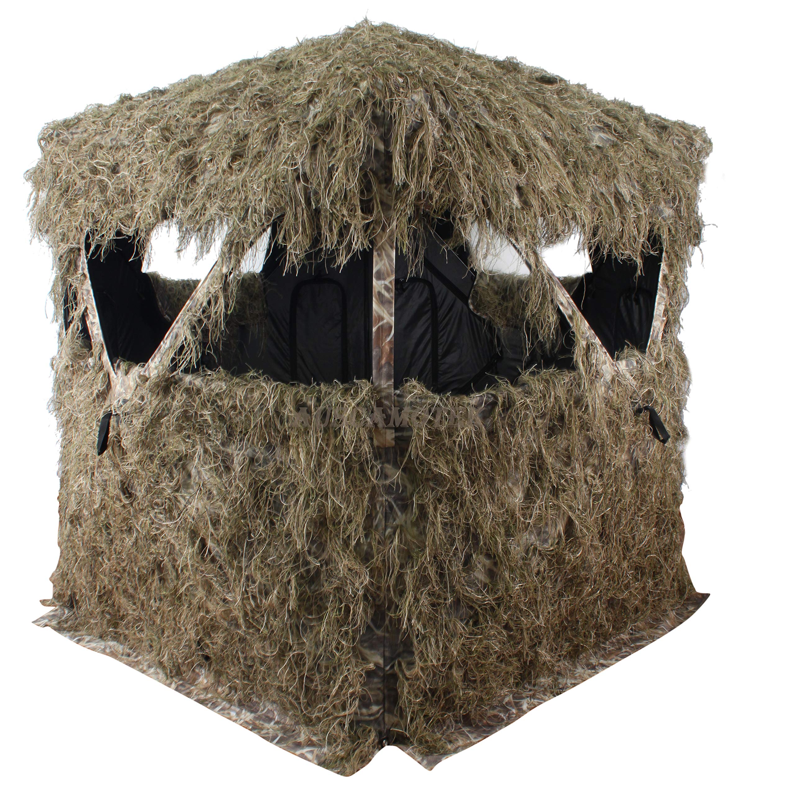 AUSCAMOTEK Scouter spacious base 55 by 55 inches supports two hunters comfortably
