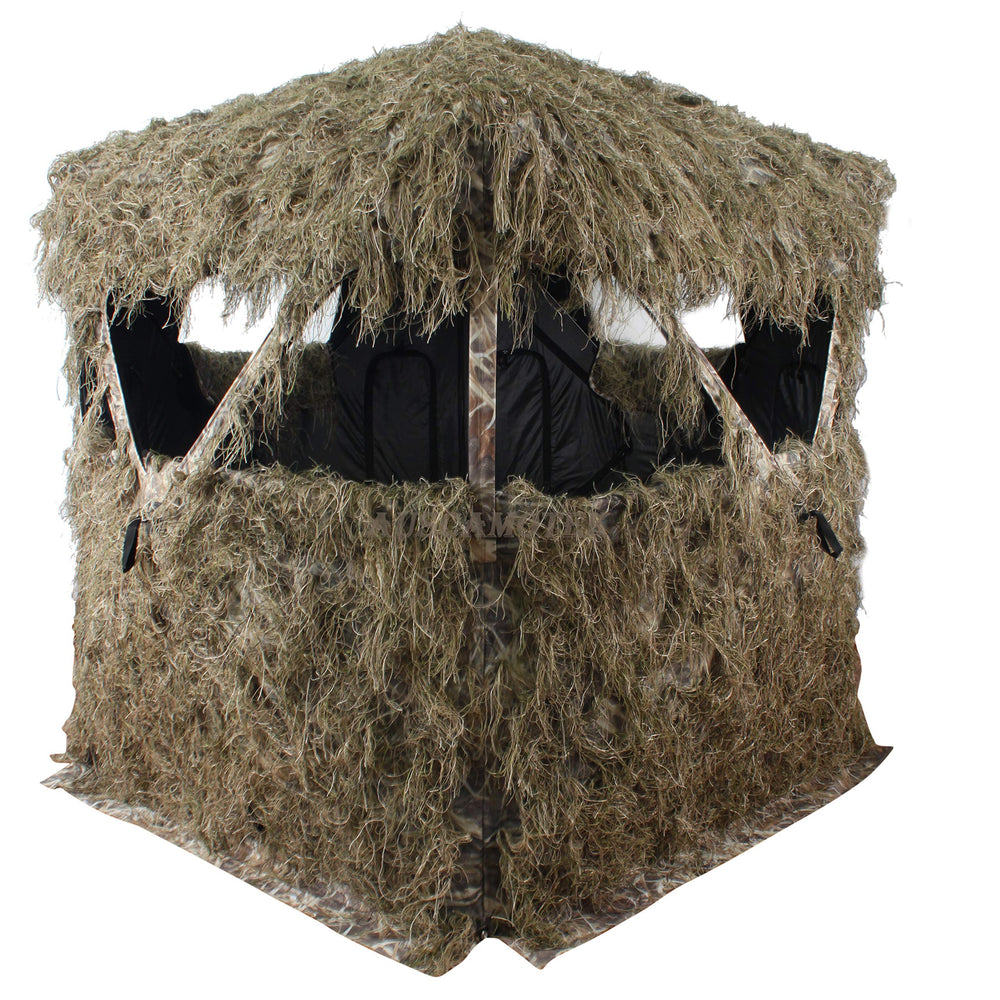 AUSCAMOTEK Scouter spacious base 55 by 55 inches supports two hunters comfortably