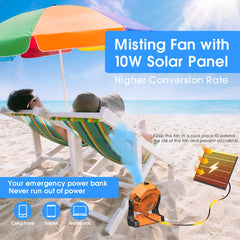 Ausic 8-inch portable outdoor fan suitable for travel, beach, and campsite