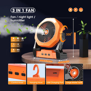 Ausic LED camping lantern provides night lighting for outdoor activities