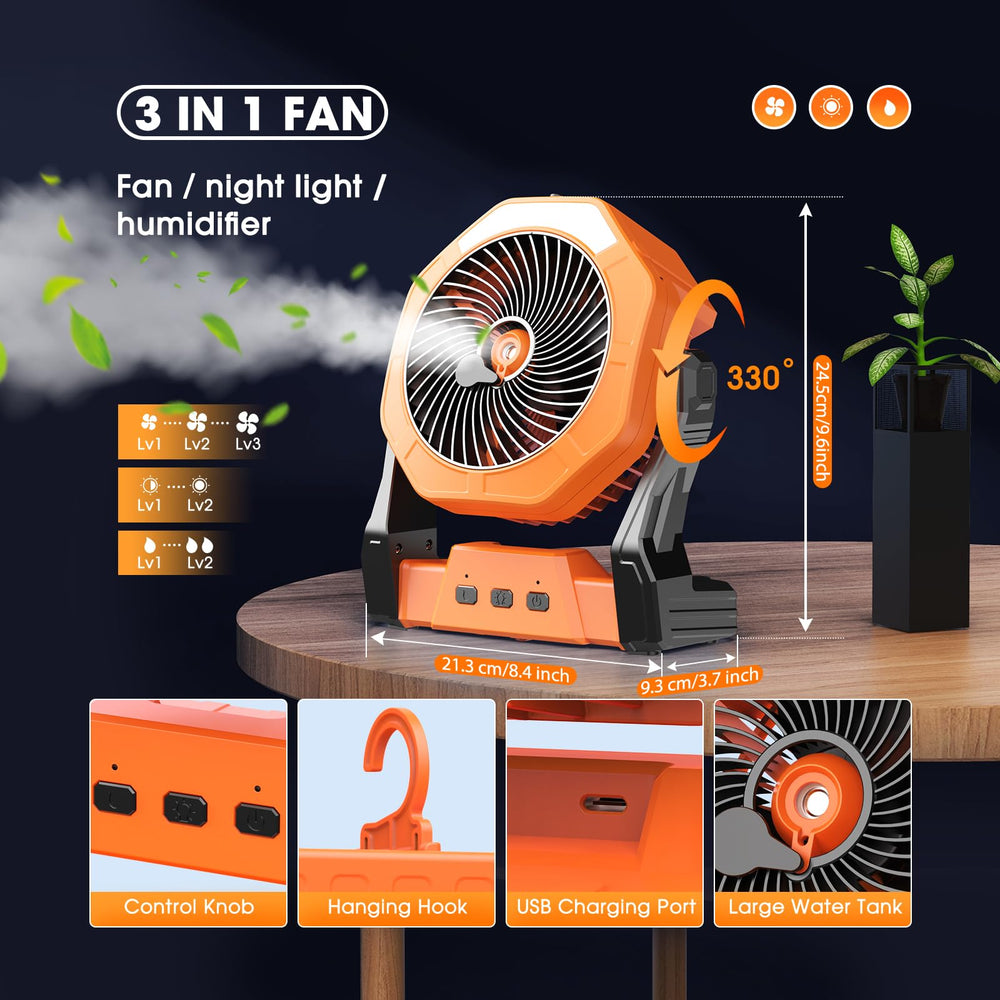 Ausic LED camping lantern provides night lighting for outdoor activities