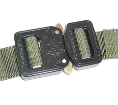 Austrialpin Cobra buckle dual-adjustable mechanism demonstrated for secure fit.