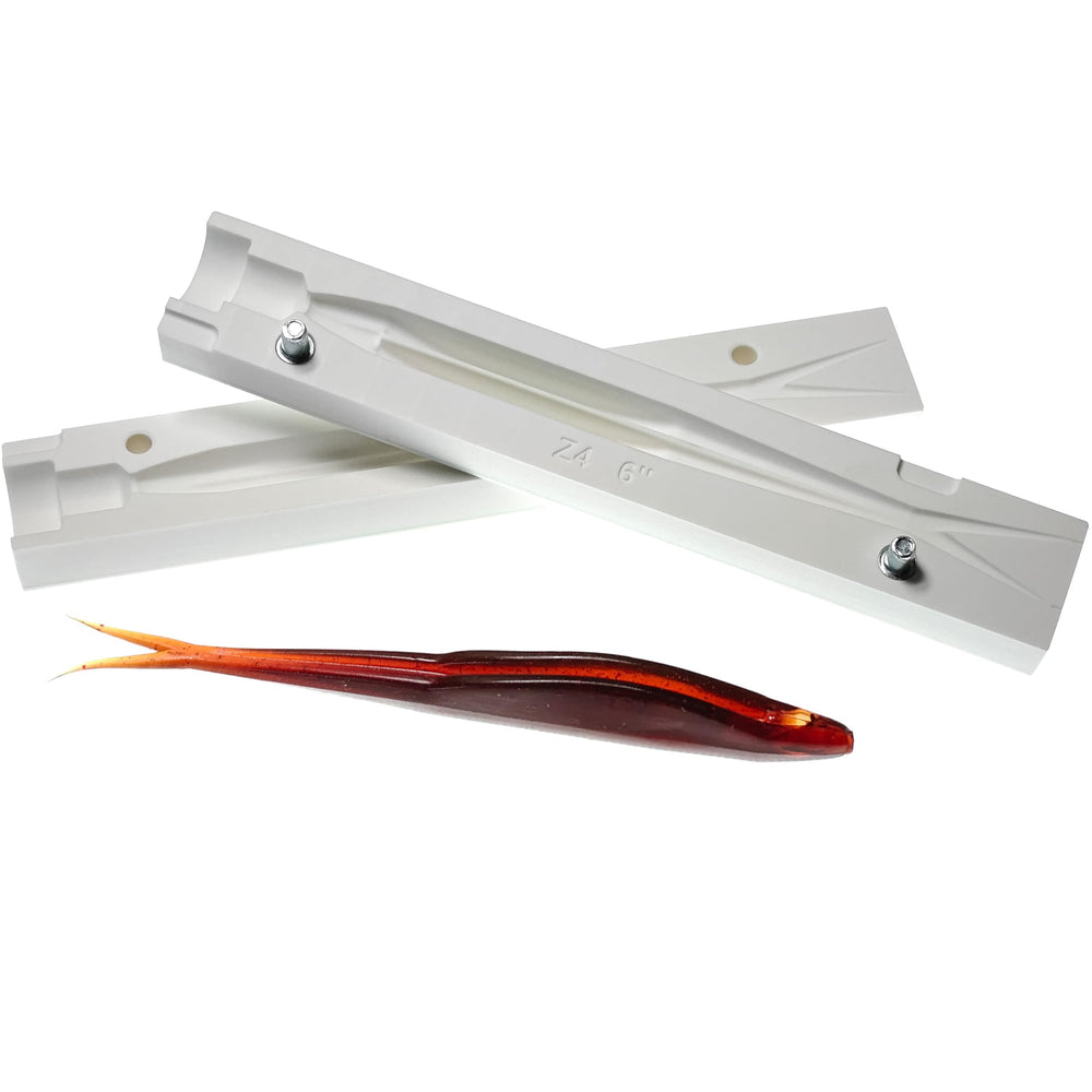 Authentic handmade bait form for Super FlukeFish 6 inch soft plastic lure