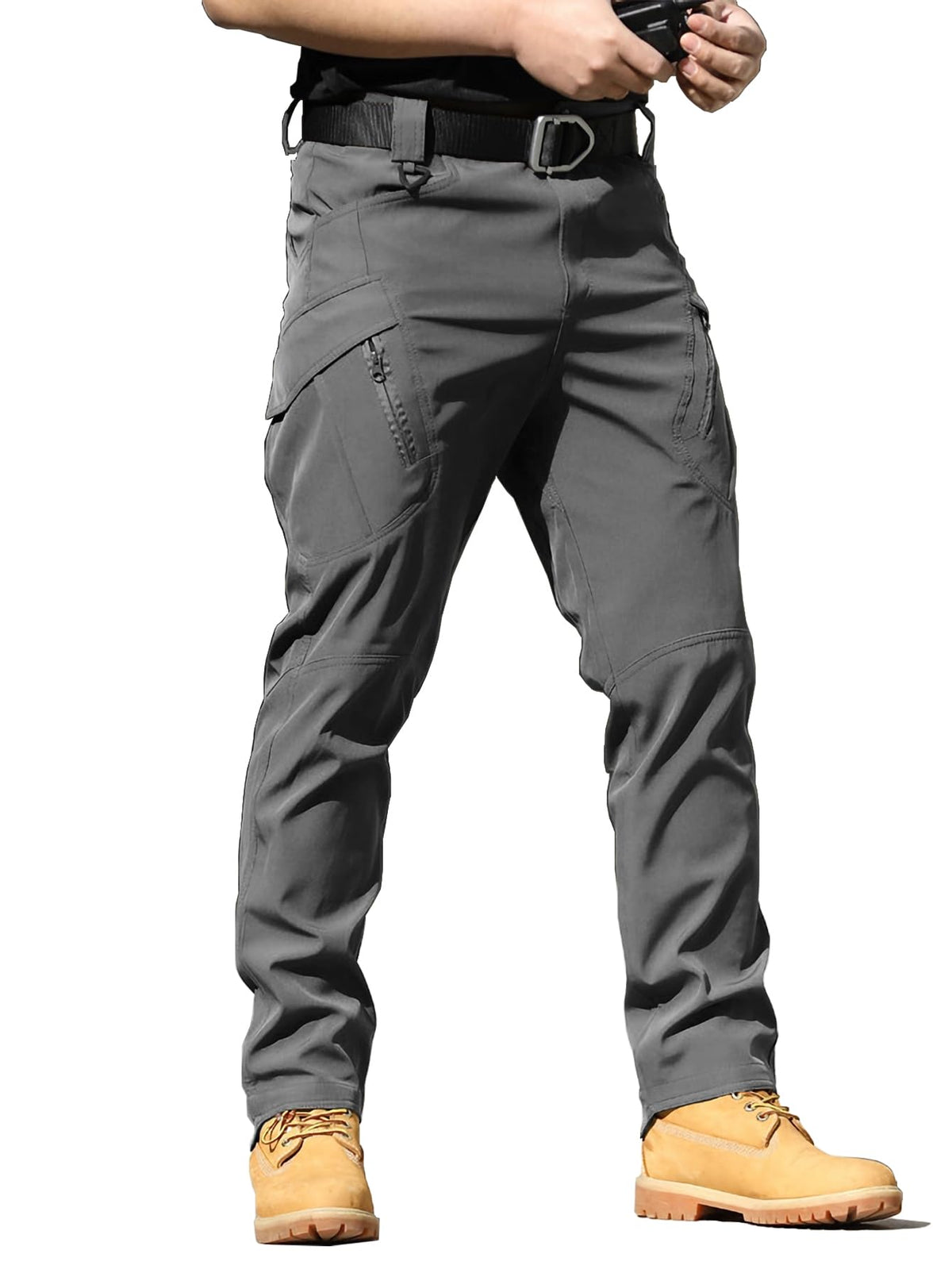 AUTIWITUA men's tactical cargo pants front view highlighting rugged durability for outdoor adventures.
