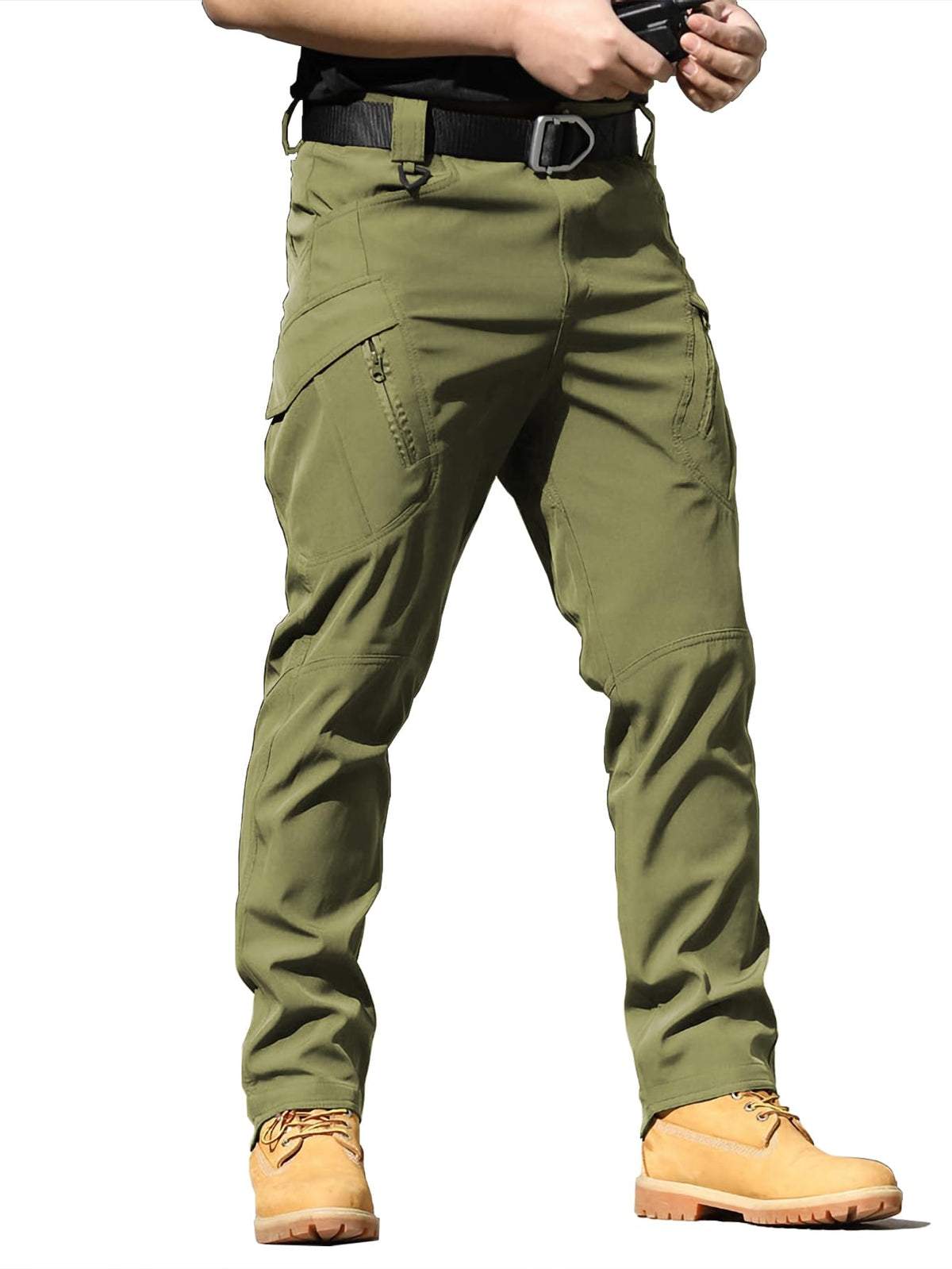AUTIWITUA men's tactical cargo pants front view ideal for outdoor adventures