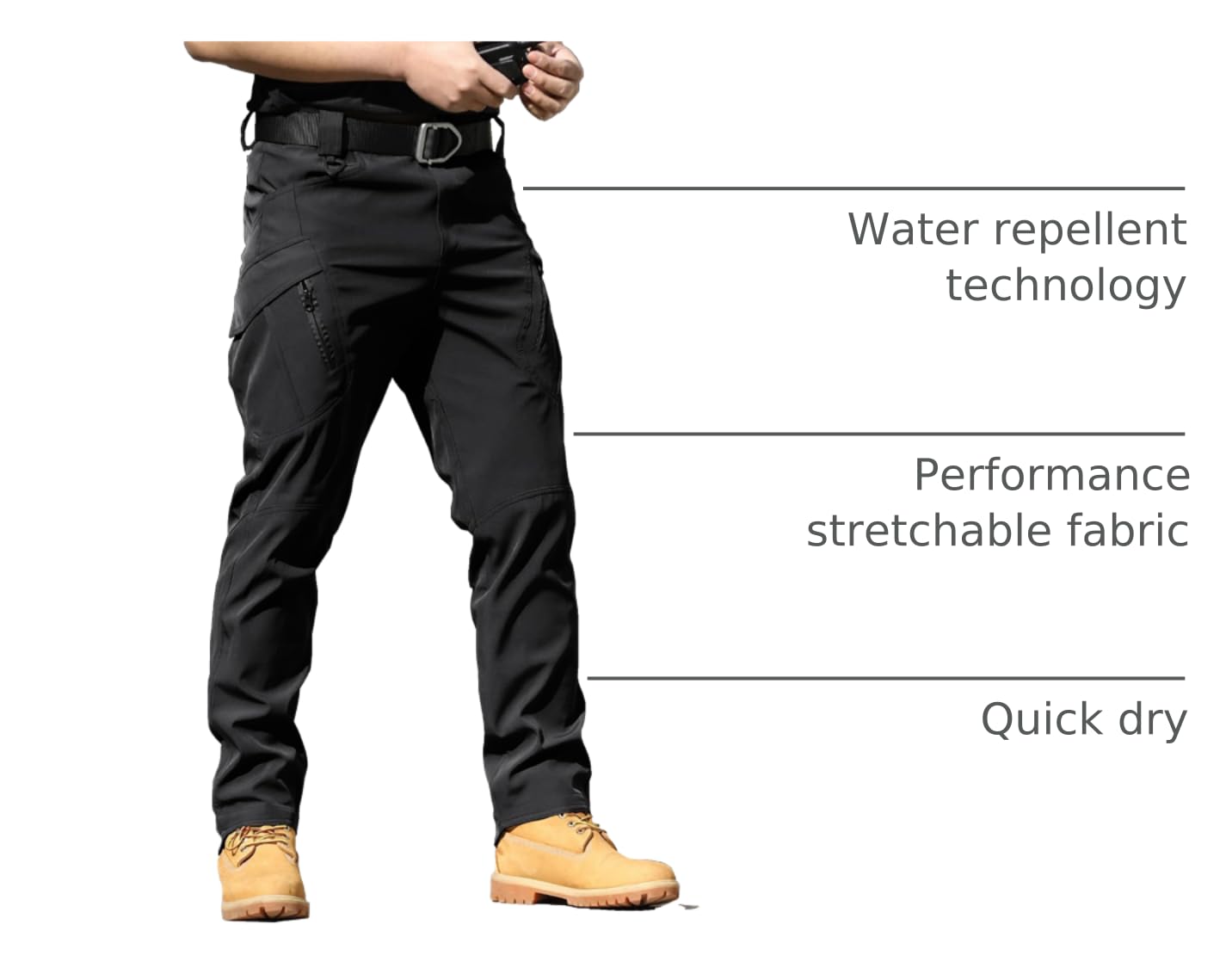 AUTIWITUA men's tactical cargo pants lightweight flexible weave for unrestricted movement