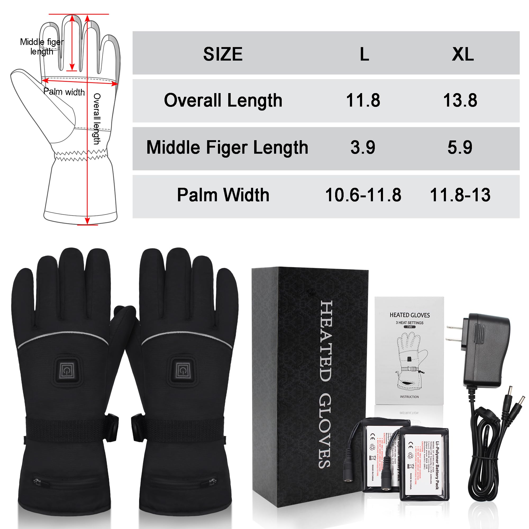 Autocastle heated gloves ideal for skiing, climbing and hiking adventures.