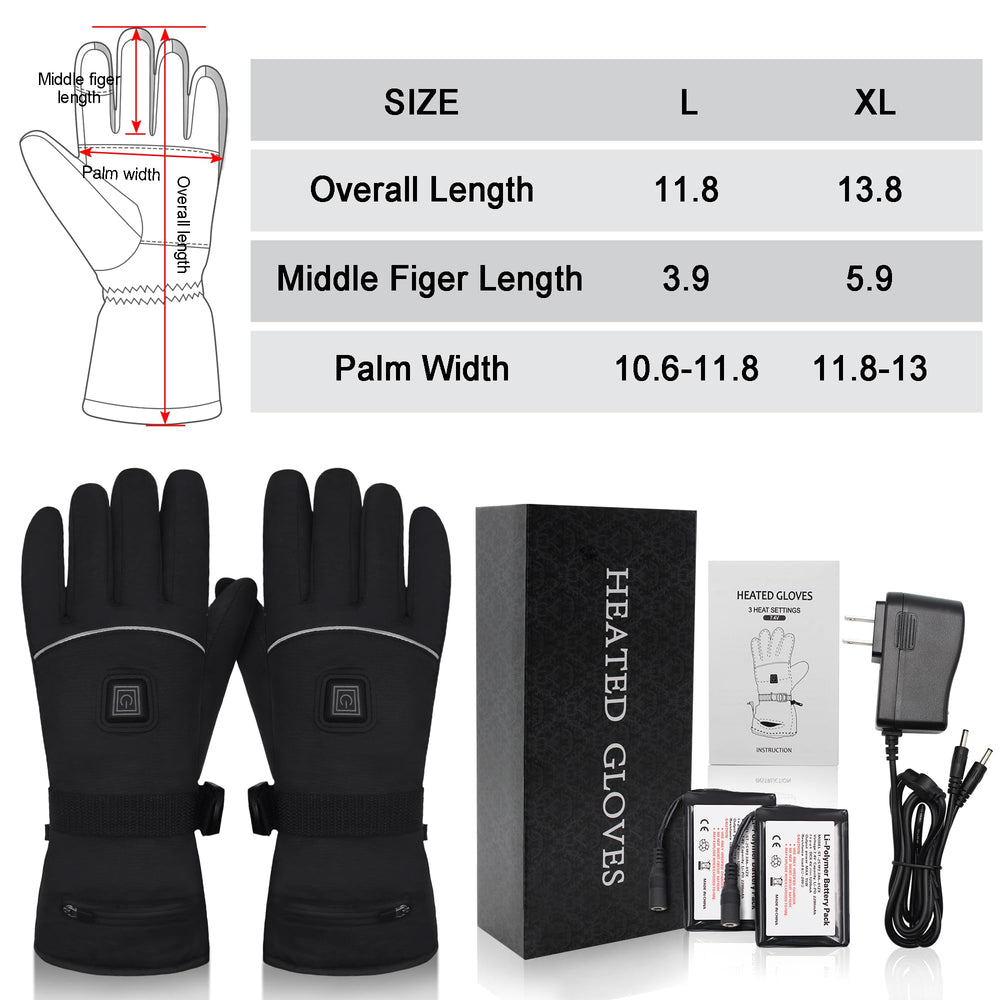 Autocastle heated gloves ideal for skiing, climbing and hiking adventures.