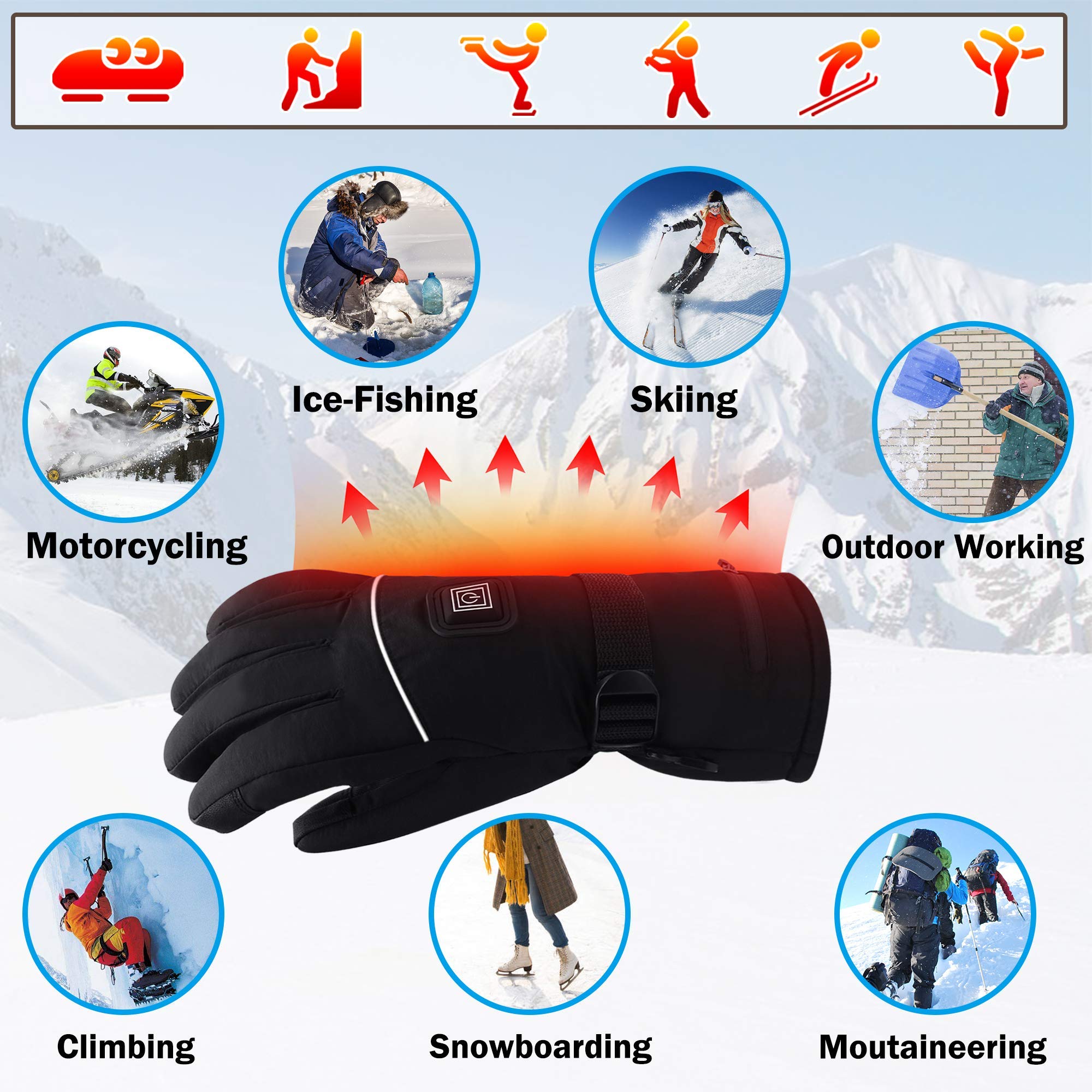 Autocastle heated gloves touchscreen compatibility lets you text outdoors.