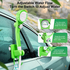 AUTOPkio high-pressure output enables efficient rinsing during outdoor trips