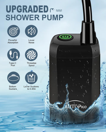 AUTOPkio shower holder with suction mounts on a wall or car window
