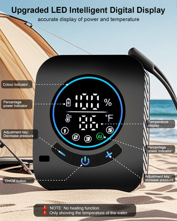 AUTOPkio water-pressure-gear-5 shows adjustable five-speed control for personalized shower intensity.