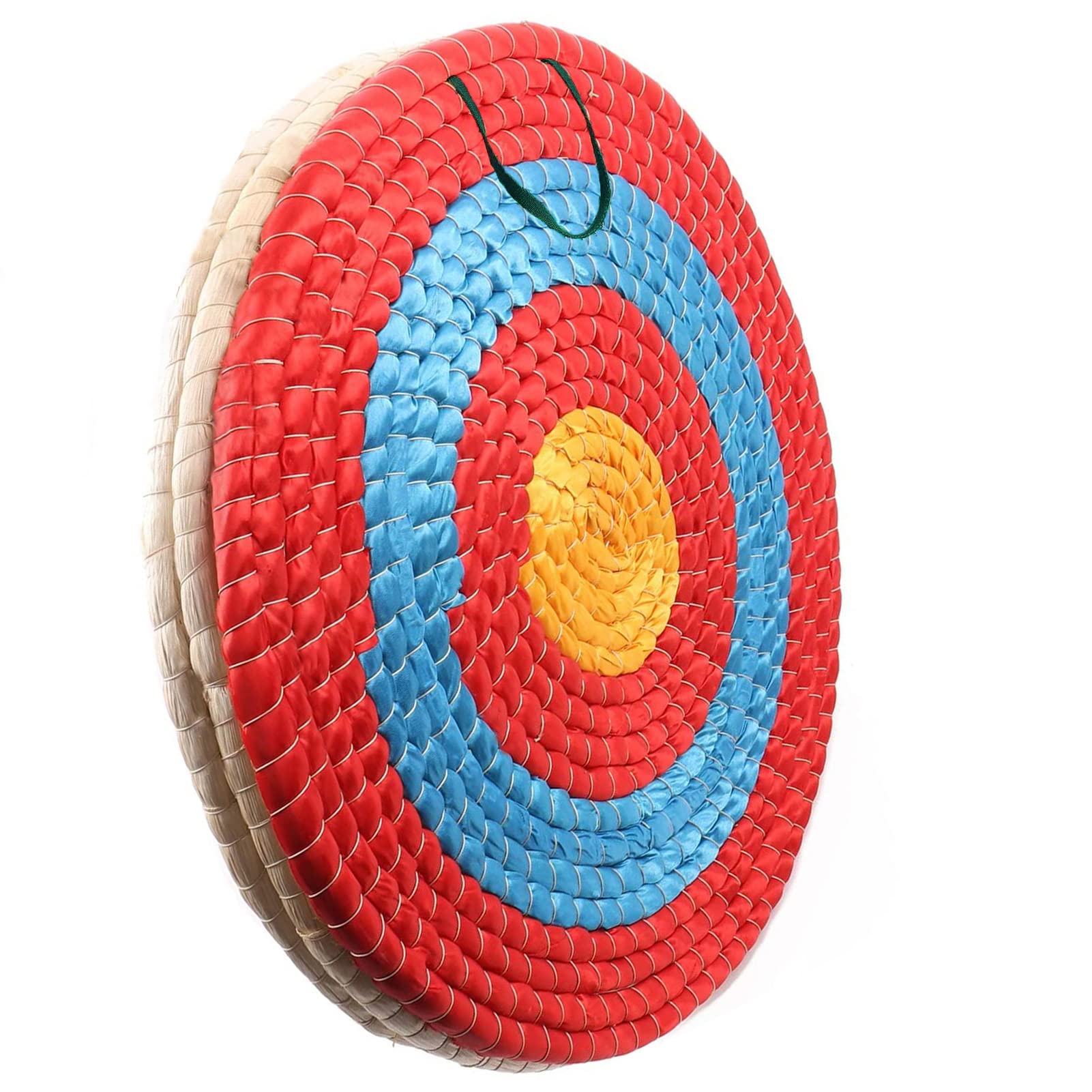 AUVIM archery target straw 1-layer close-up, rustic woven texture for backyard practice.