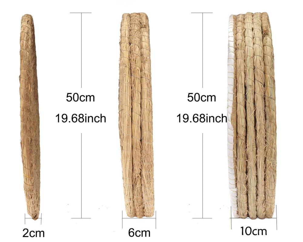 AUVIM archery target straw layered edge and texture highlights artisanal weaving.