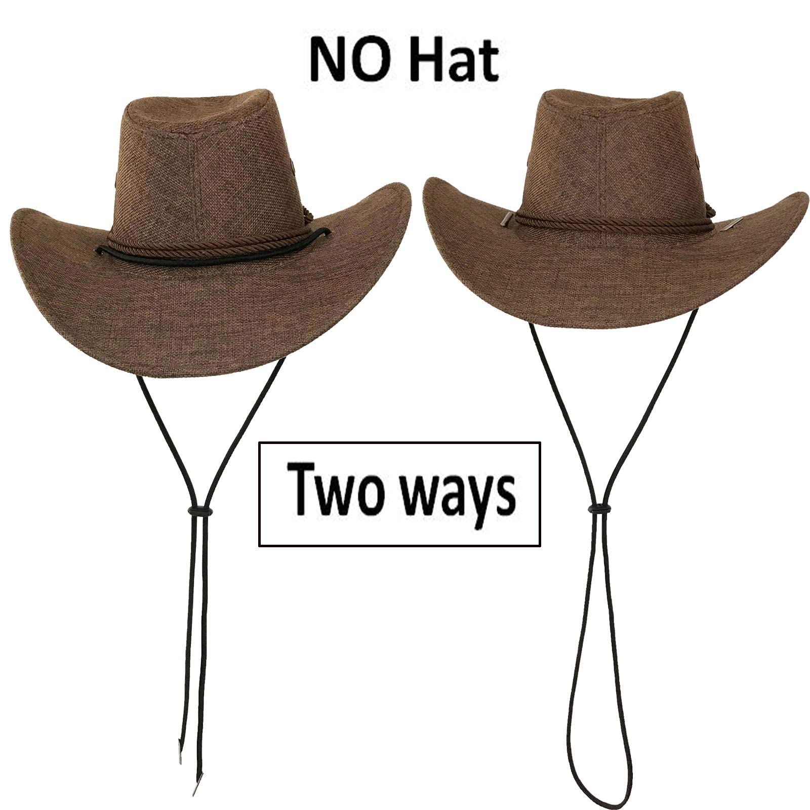 Two metal buckles securing the chin strap
