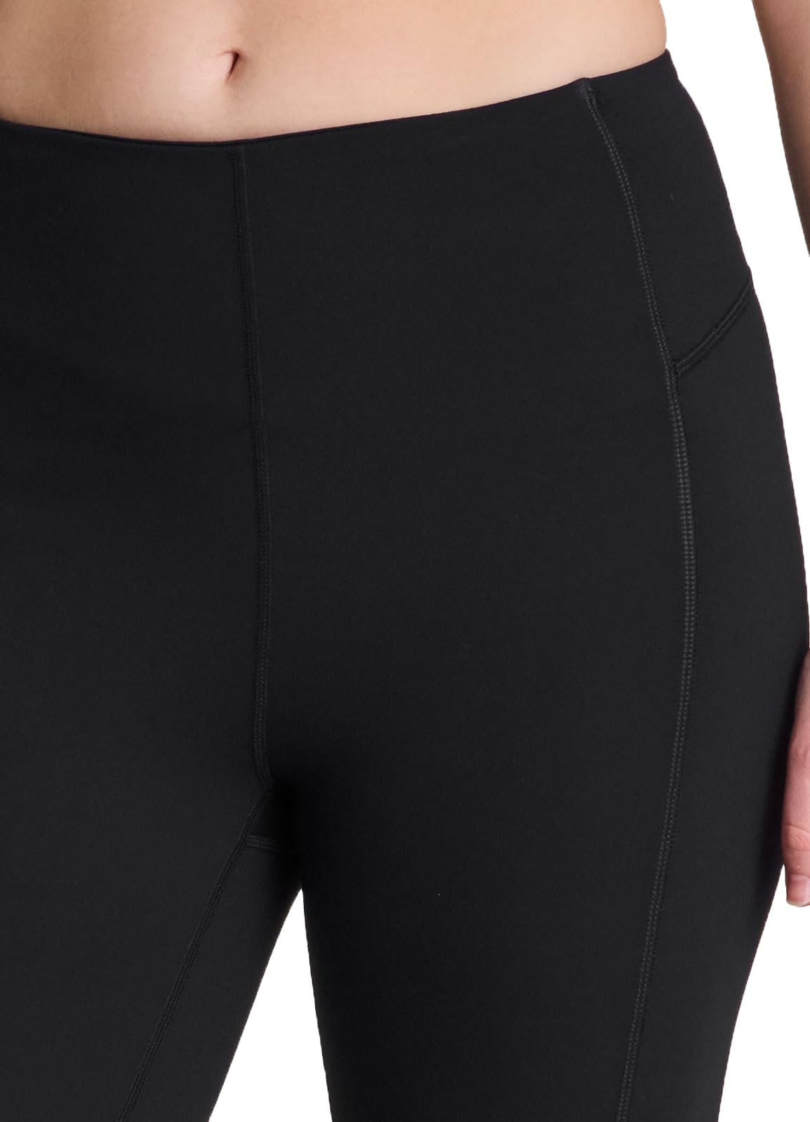 Avalanche bootcut pants corset seaming detail creates a flattering silhouette.