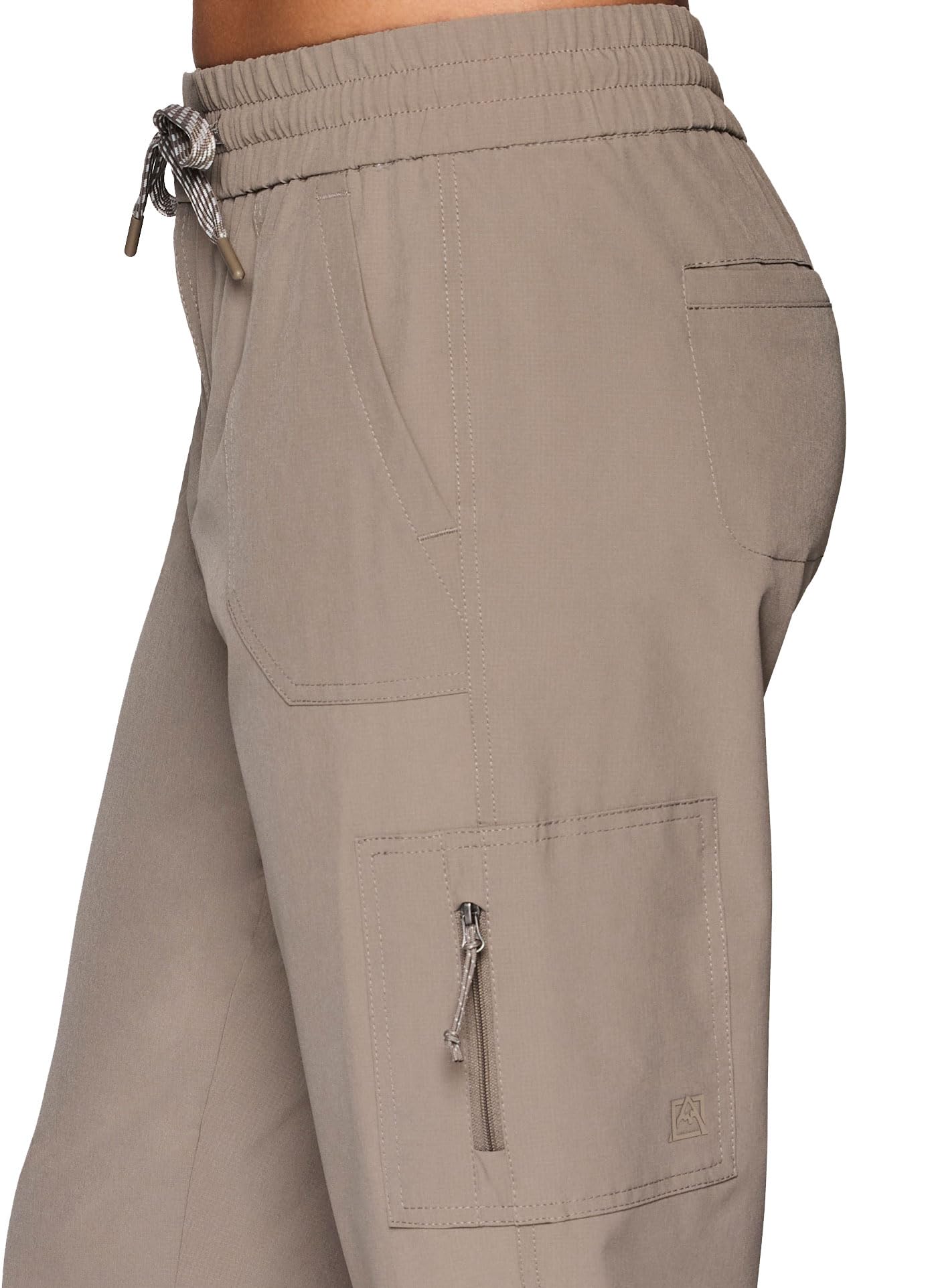 Avalanche women's ripstop pant driftwood back view highlights durable fabric and everyday comfort