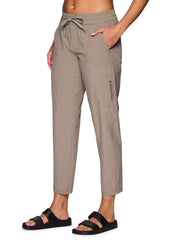 Avalanche women's ripstop pant driftwood front view shows lightweight quick-dry fabric for hiking