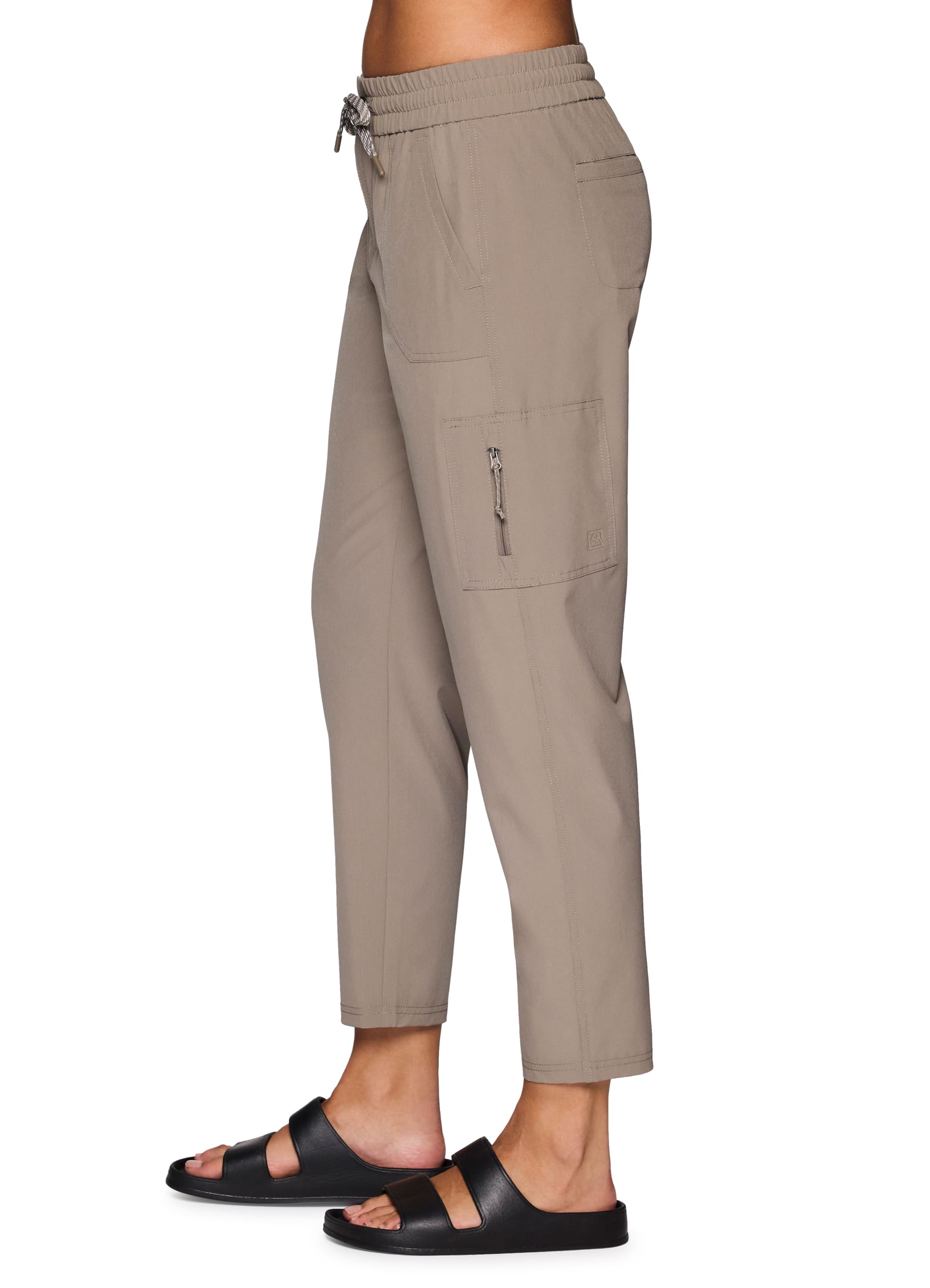 Avalanche women's ripstop pant driftwood zip-pocket provides secure storage on the go