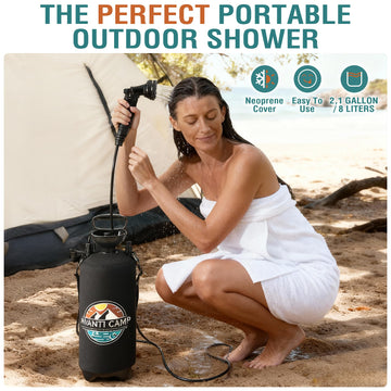 AVANTI CAMP gear rinsing and pet washing on camping trips