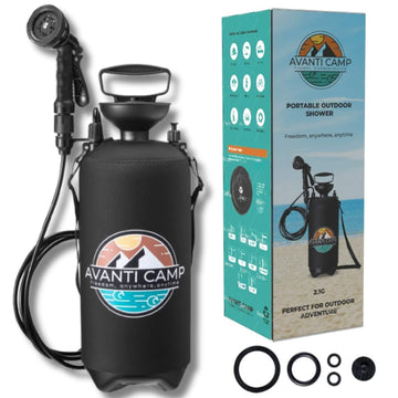 AVANTI CAMP portable camping shower pump for outdoor rinsing on the go