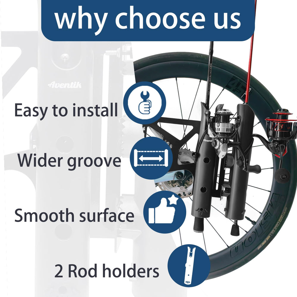 Aventik bike rod holder durable ABS steel shows sturdy materials that resist wear