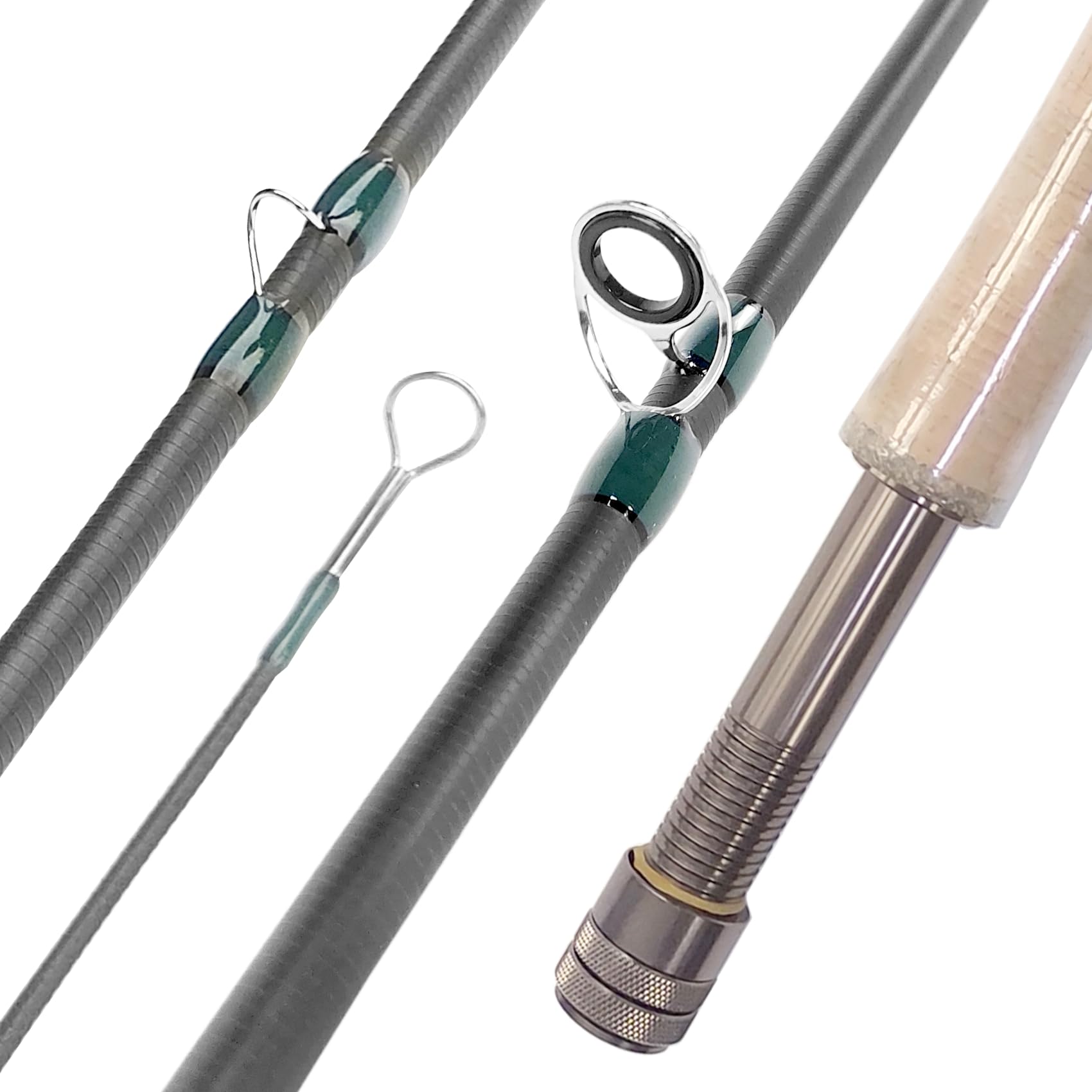 Stainless steel guides with ceramic inserts