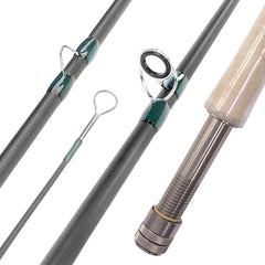Stainless steel guides with ceramic inserts