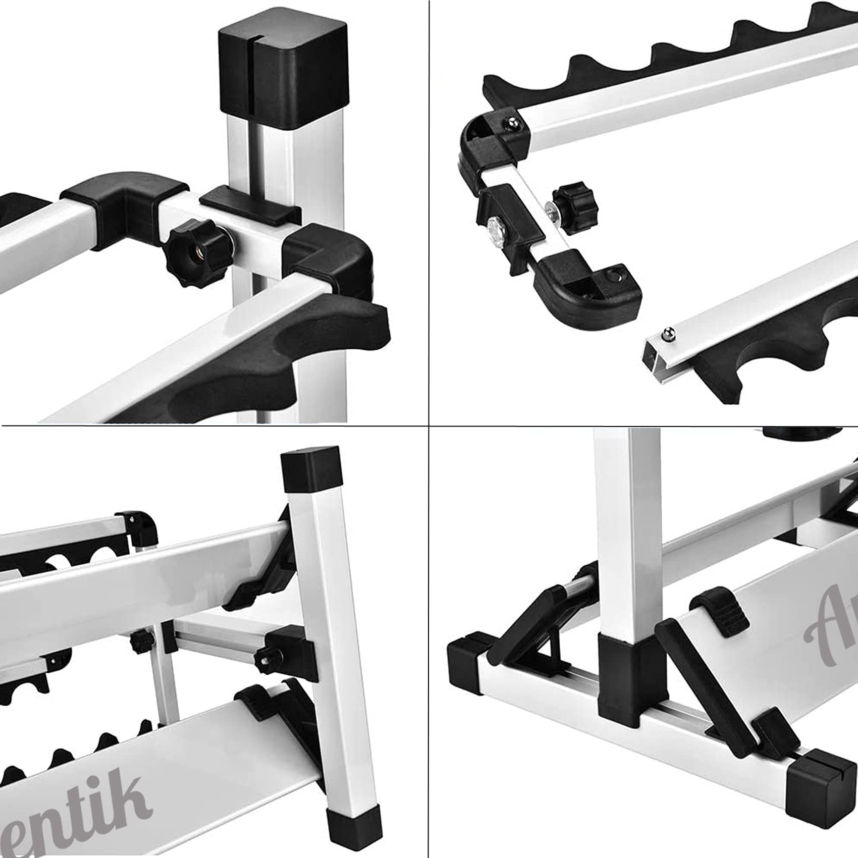 Aventik Eupheng twelve-rod-on-rack demonstrates compact, secure rod organization on the go.